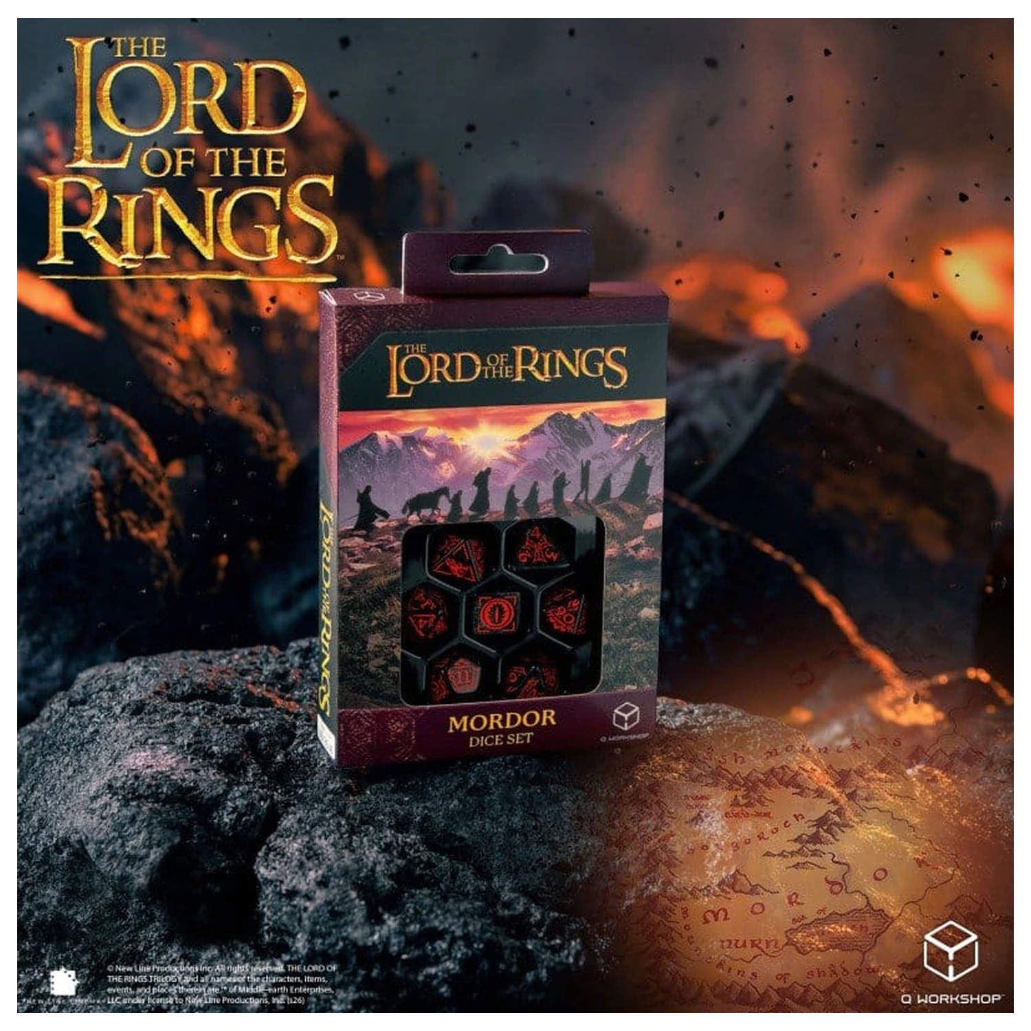 The Lord of the Rings Set de zaruri din 7 piese Mordor poza produsului