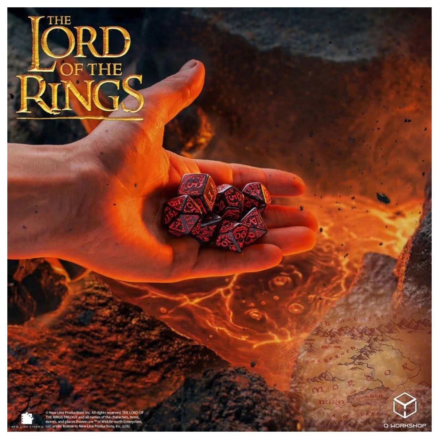 The Lord of the Rings Set de zaruri din 7 piese Mordor poza produsului