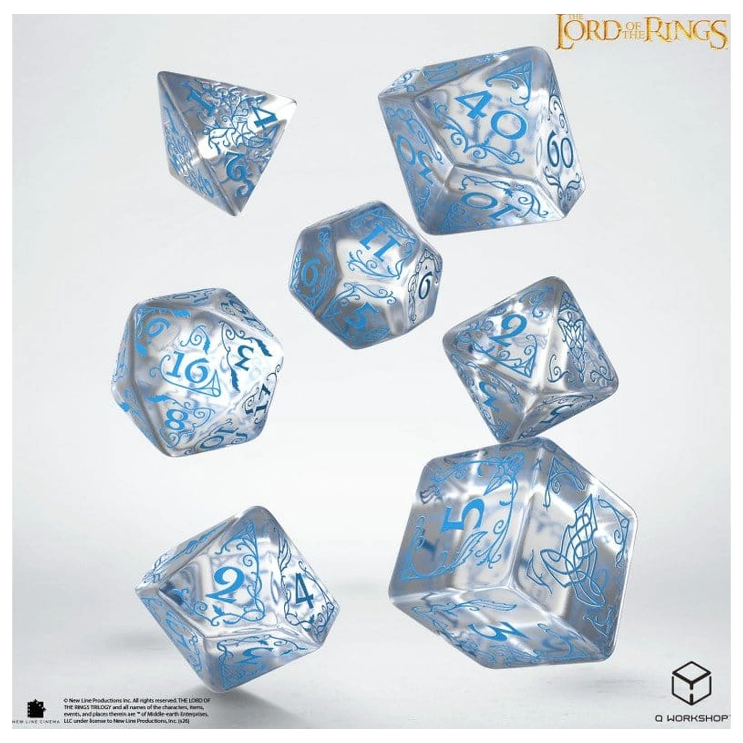 The Lord of the Rings Set de zaruri din 7 Rivendell (Water) poza produsului