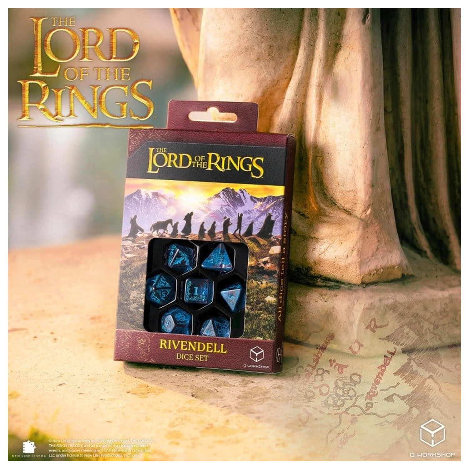 The Lord of the Rings Set de zaruri din 7 Rivendell (Water) poza produsului