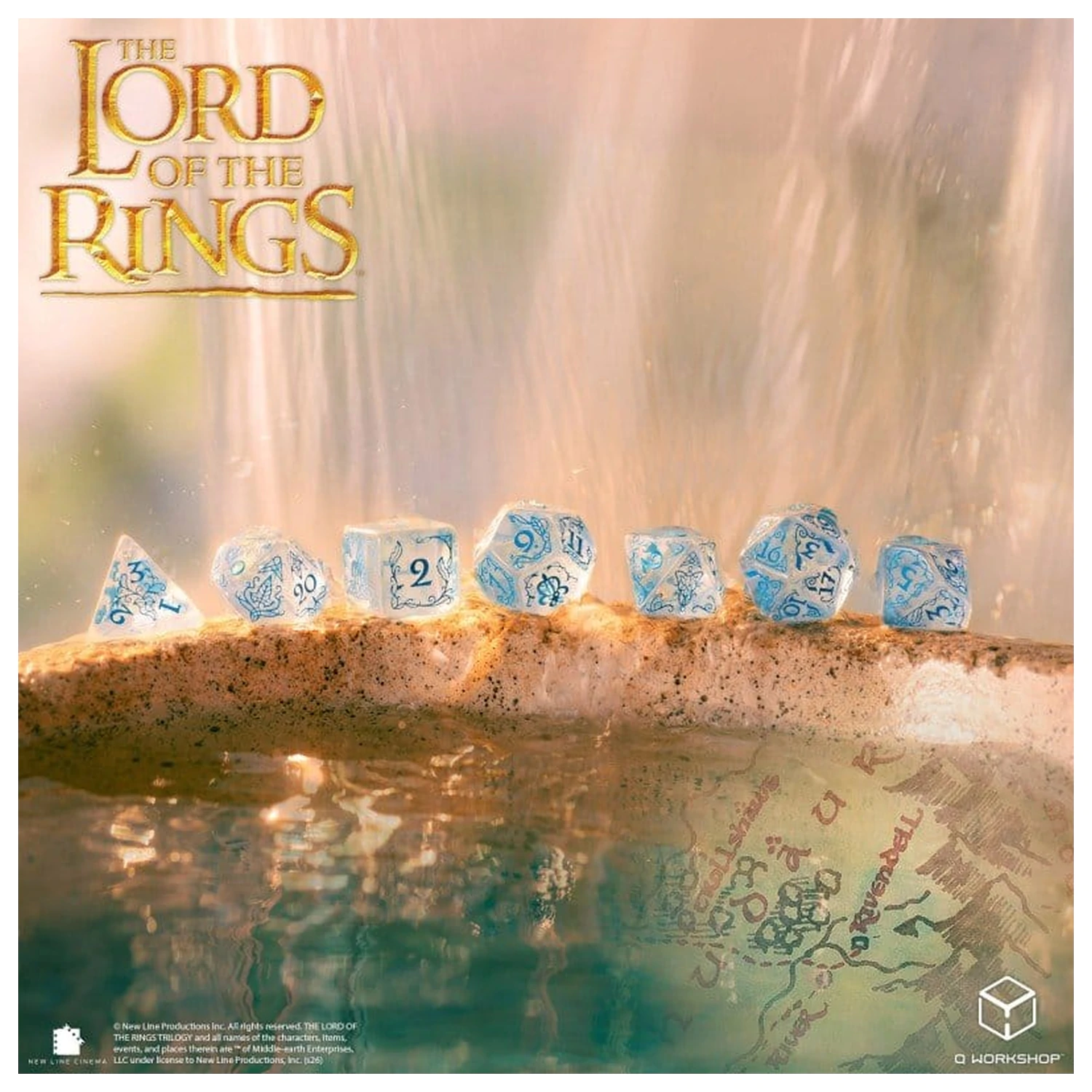The Lord of the Rings Set de zaruri din 7 Rivendell (Water) poza produsului