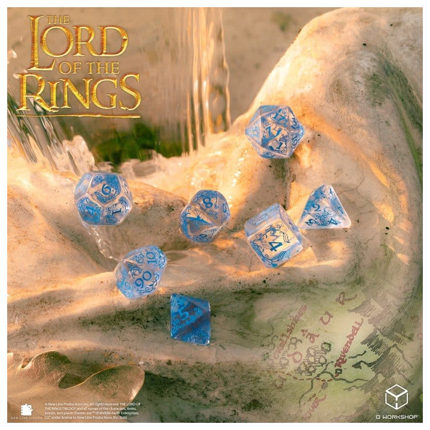 The Lord of the Rings Set de zaruri din 7 Rivendell (Water) poza produsului