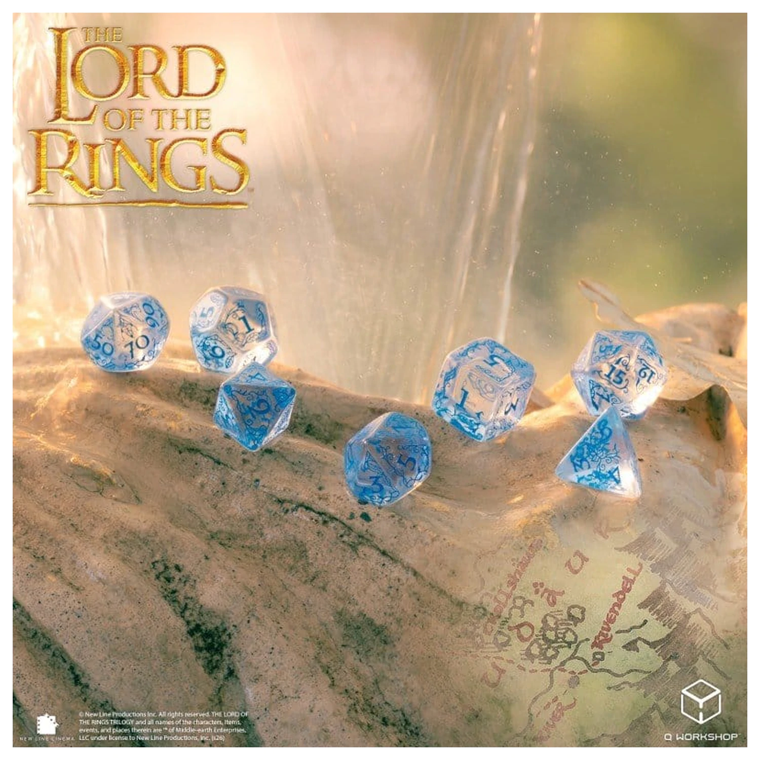 The Lord of the Rings Set de zaruri din 7 Rivendell (Water) poza produsului