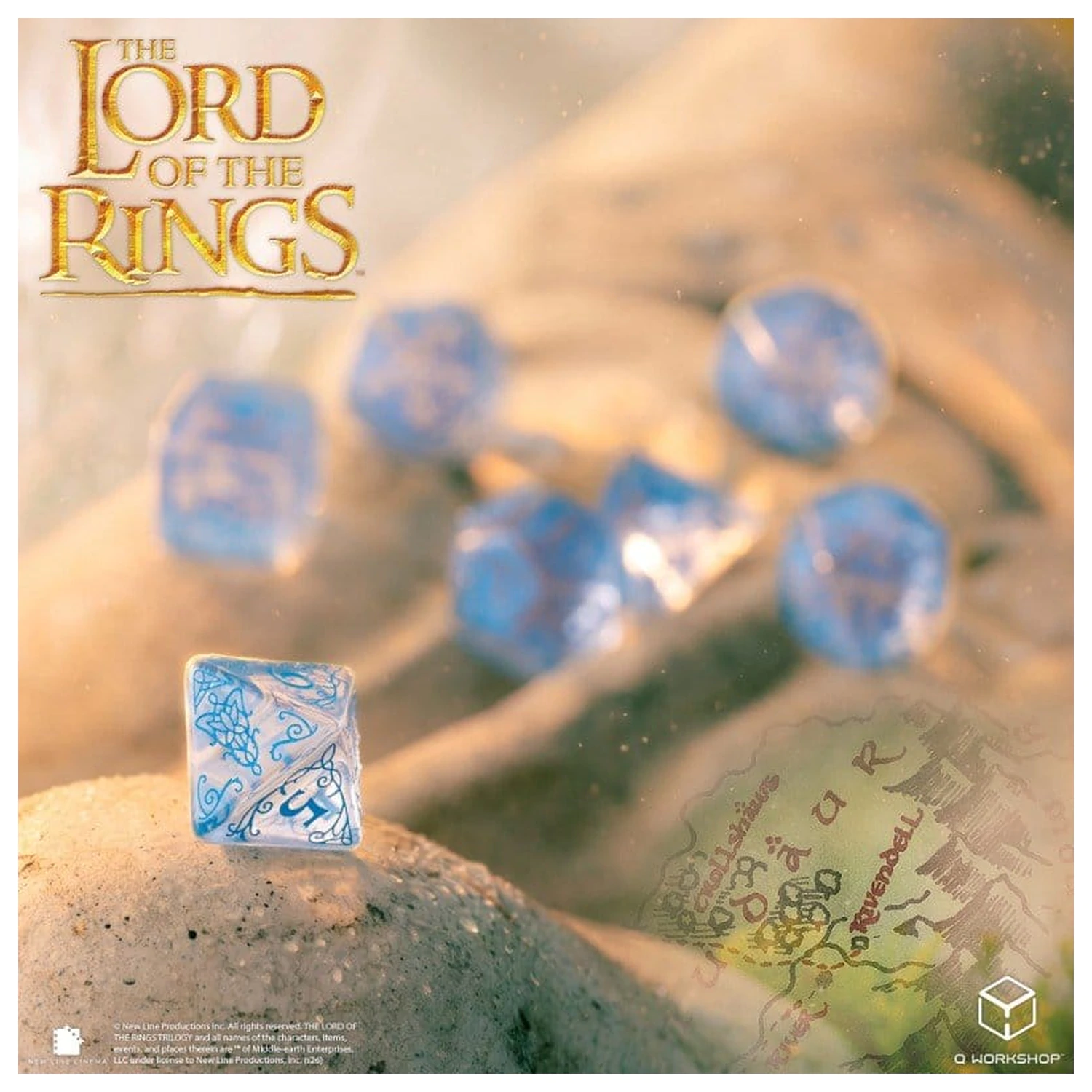 The Lord of the Rings Set de zaruri din 7 Rivendell (Water) poza produsului
