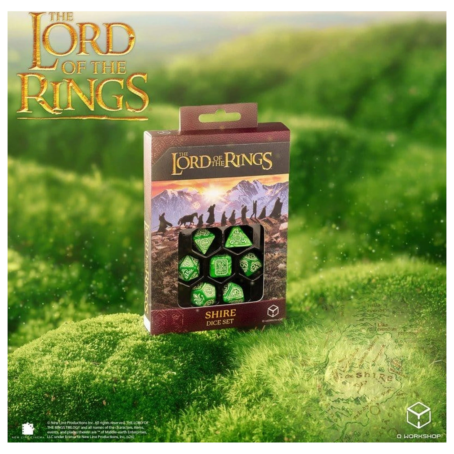 The Lord of the Rings Set de zaruri din 7 piese Shire poza produsului