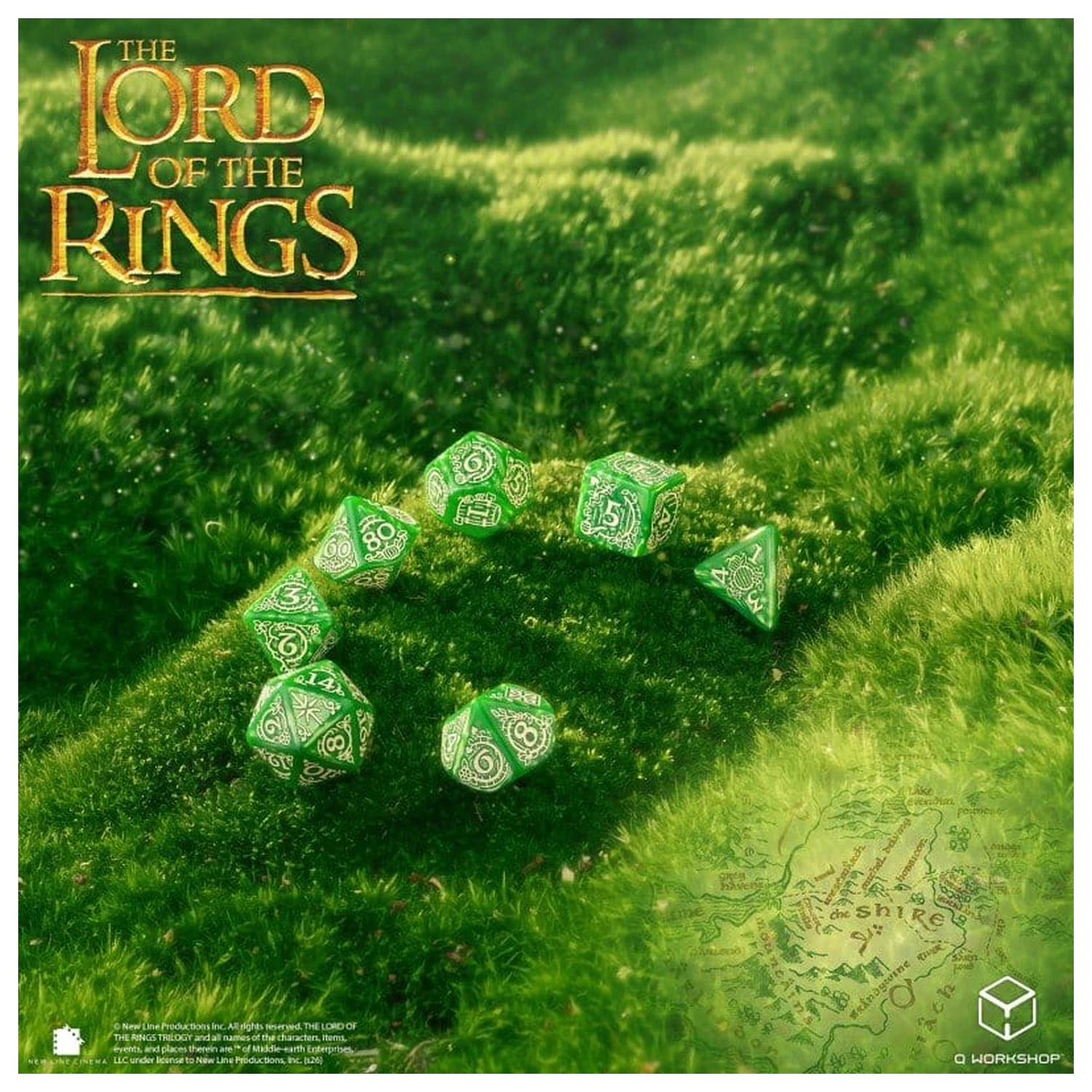 The Lord of the Rings Set de zaruri din 7 piese Shire poza produsului