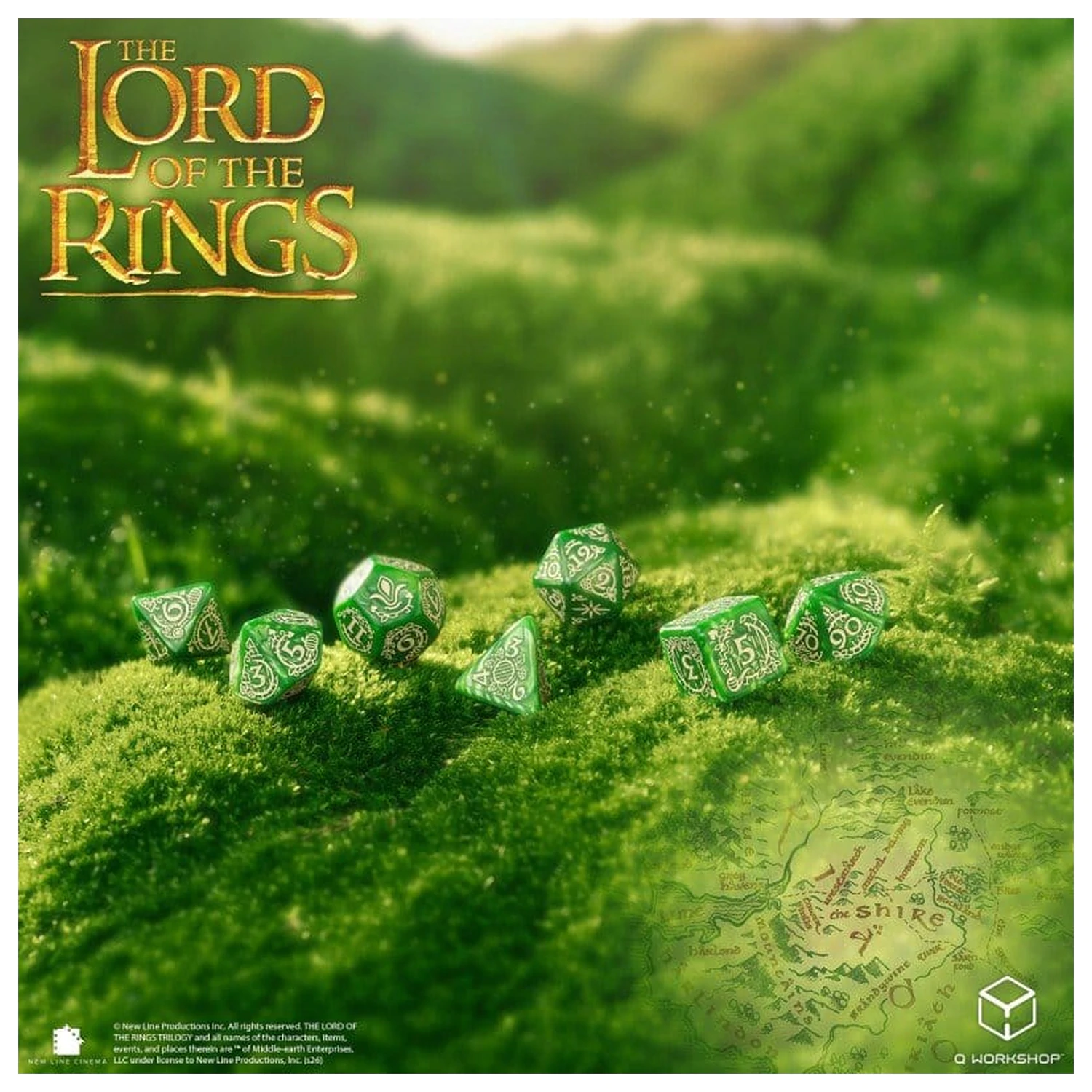 The Lord of the Rings Set de zaruri din 7 piese Shire poza produsului
