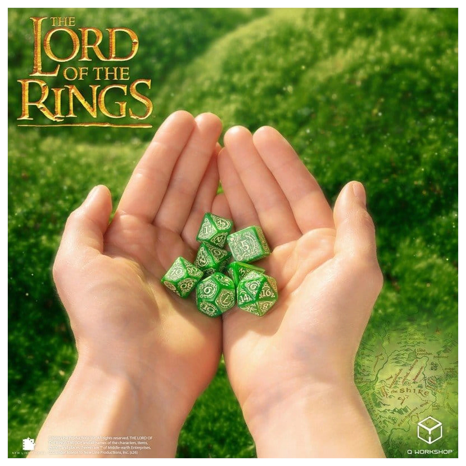 The Lord of the Rings Set de zaruri din 7 piese Shire poza produsului