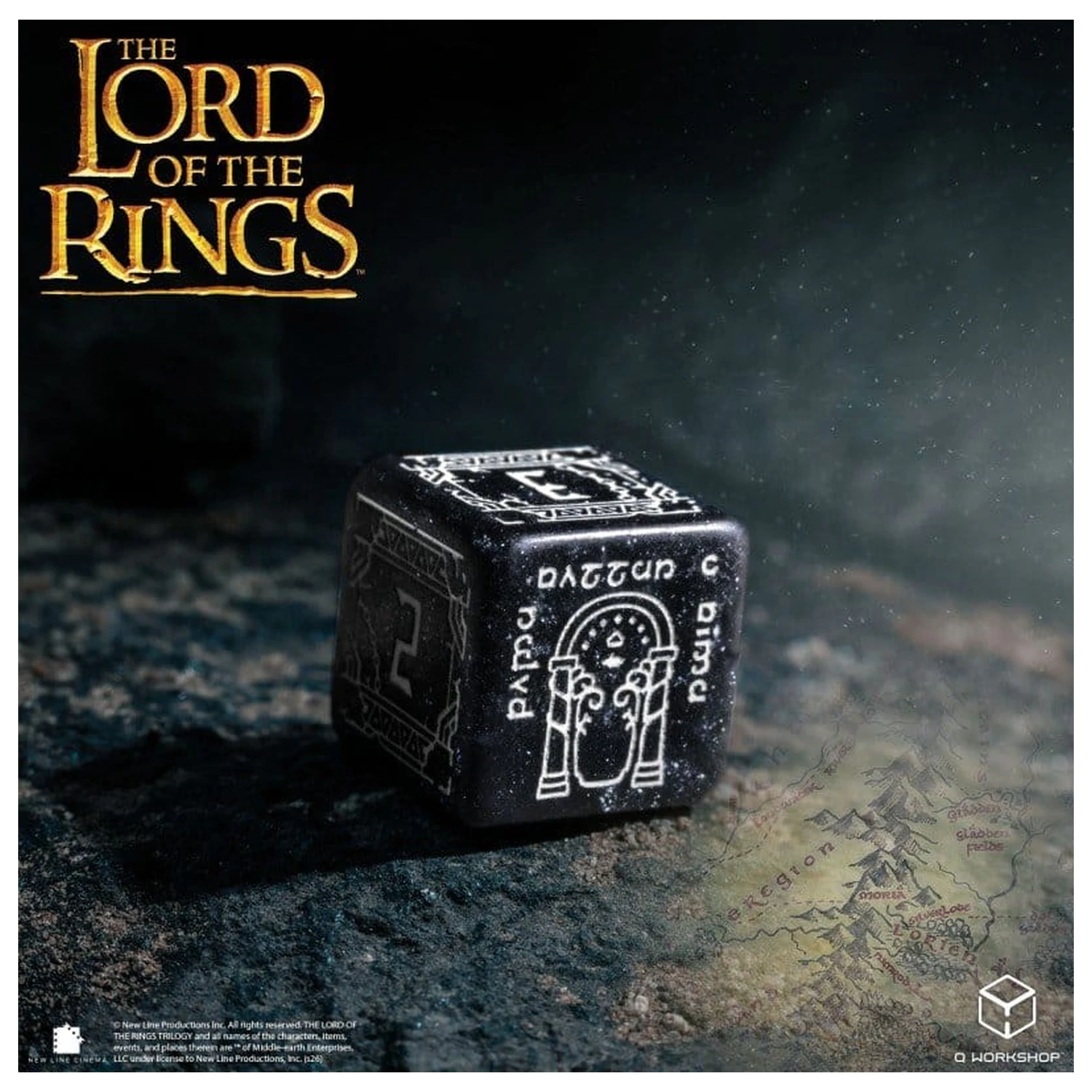 The Lord of the Rings Dice Set de 7 bucati Moria (Glow in the Dark) poza produsului