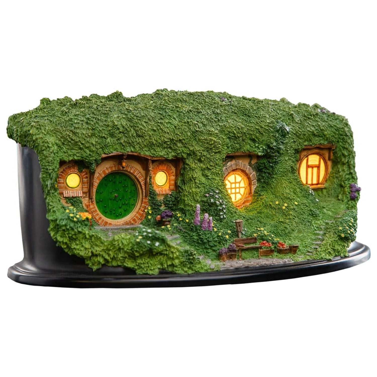 The Lord of the Rings Environment Hobbit Hole - Bag End - Illuminated Edition 7 cm poza produsului