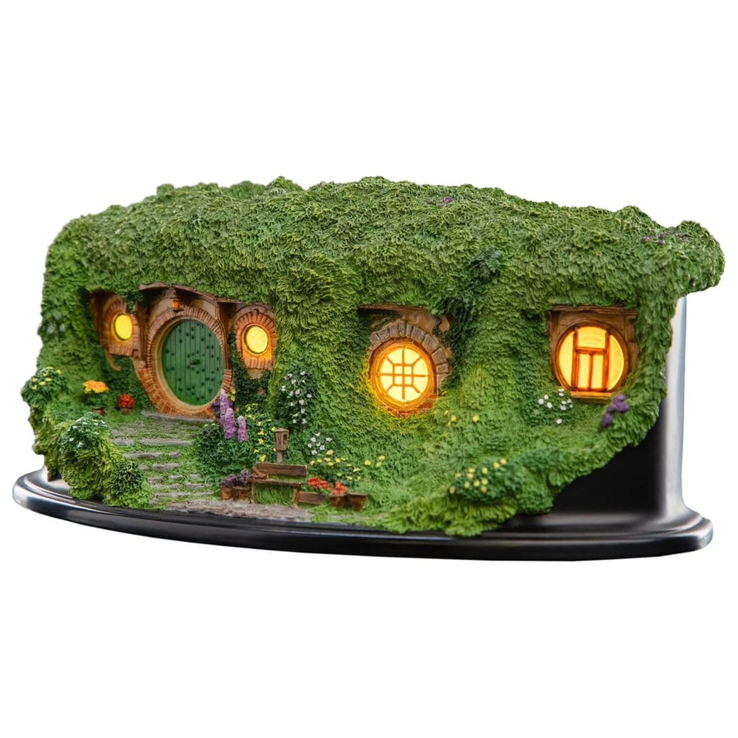 The Lord of the Rings Environment Hobbit Hole - Bag End - Illuminated Edition 7 cm poza produsului