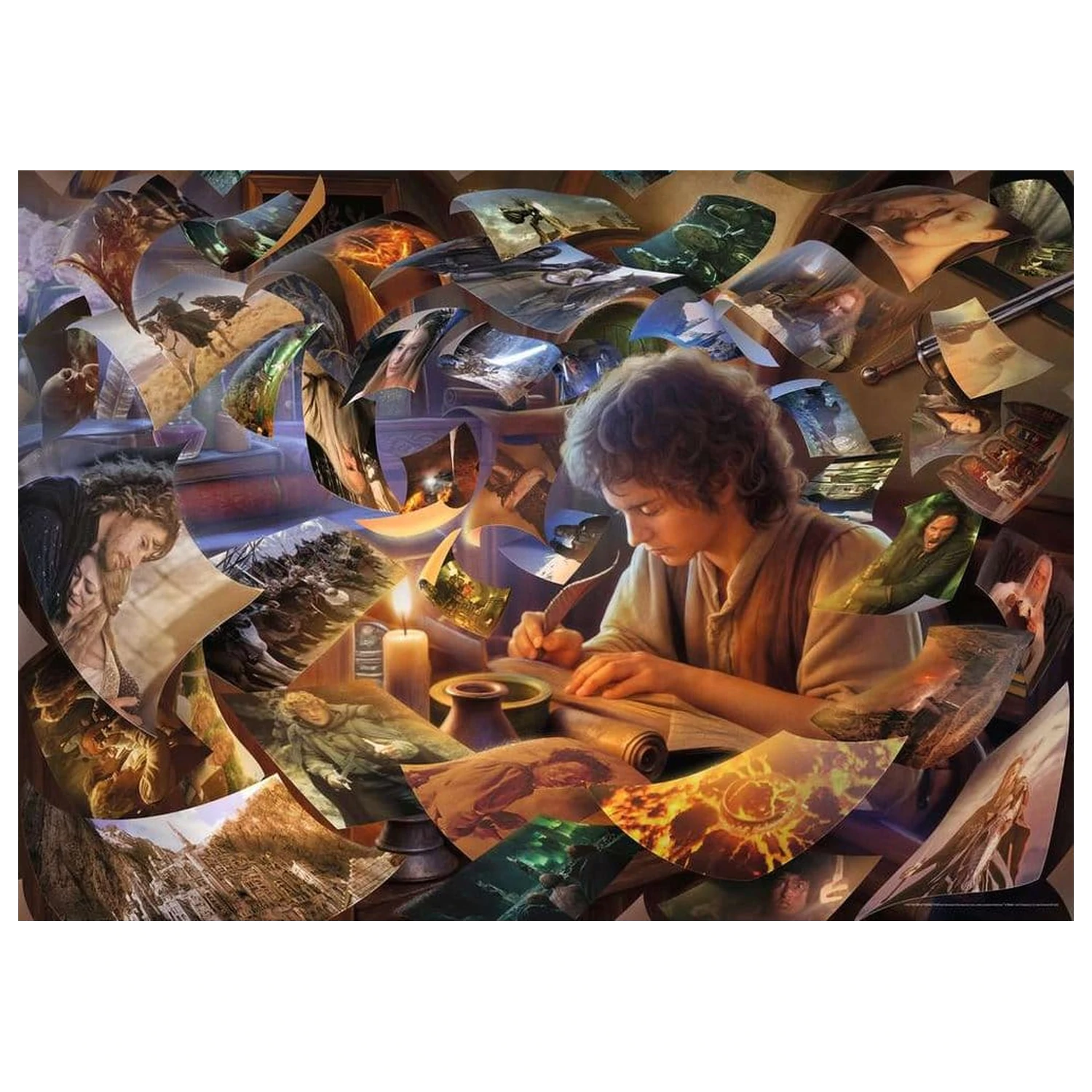 The Lord of the Rings Jigsaw Puzzle Frodo's Journey (1000 piese) poza produsului
