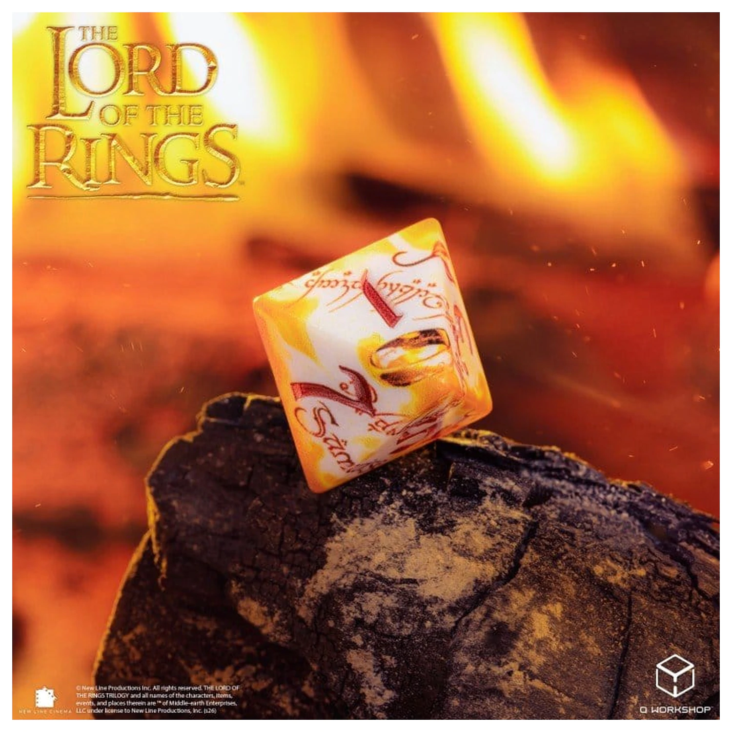 The Lord of the Rings Set de zaruri Full Art cu 7 purtători de inele (Whitefire Radiance) poza produsului