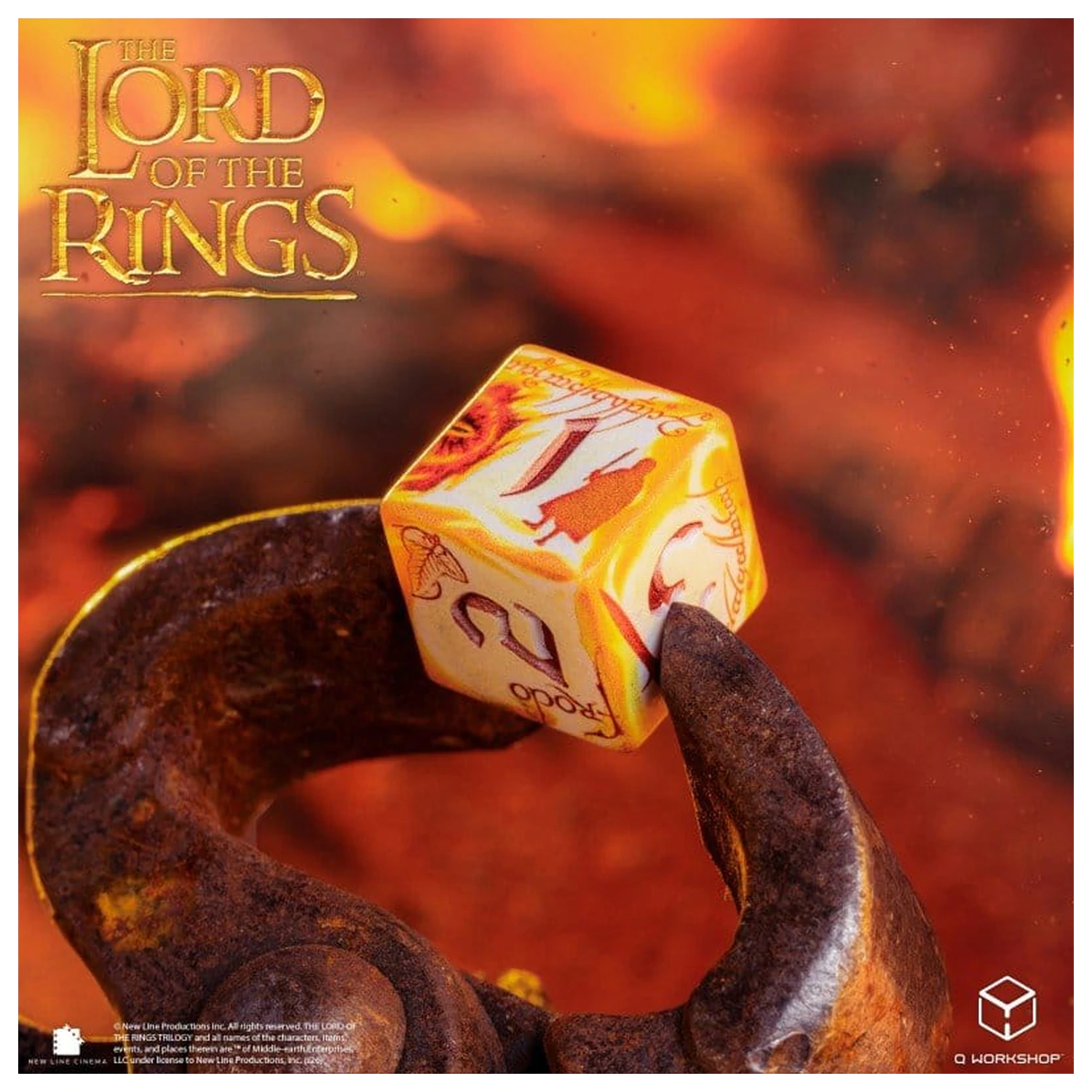 The Lord of the Rings Set de zaruri Full Art cu 7 purtători de inele (Whitefire Radiance) poza produsului