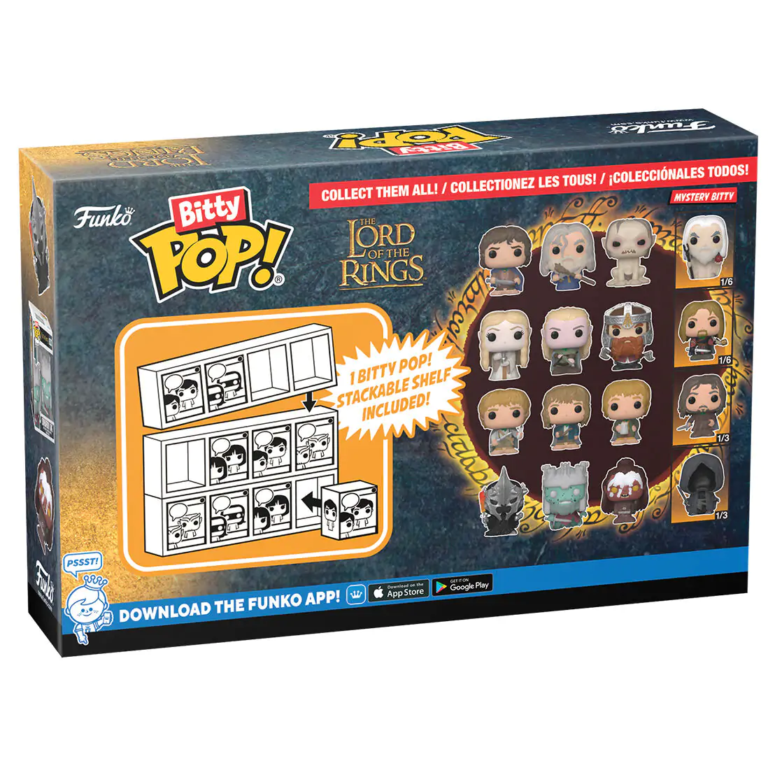 Blister 4 figurine Bitty Funko POP The Lord of the Rings Frodo poza produsului