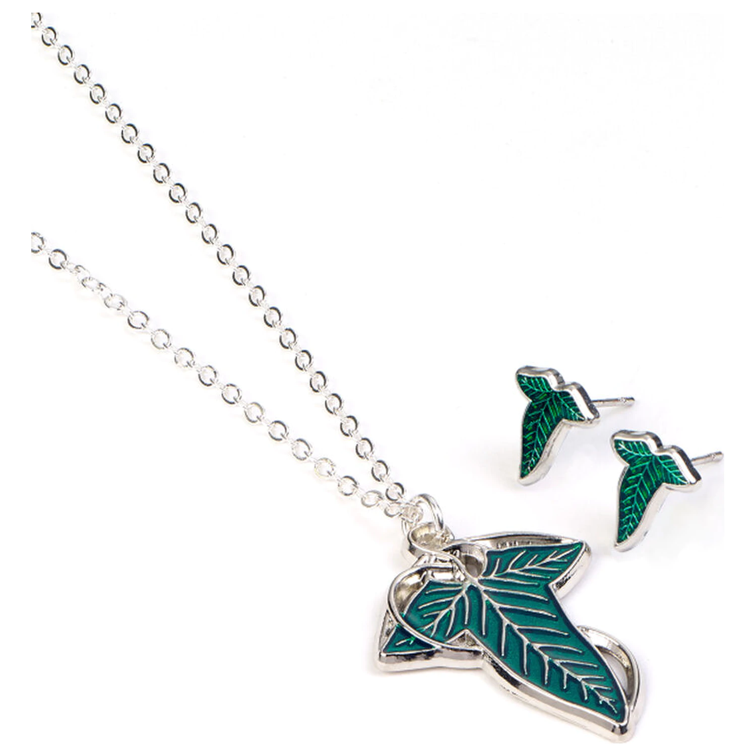 The Lord of the rings Leaf of Lorien set de cercei și colier poza produsului