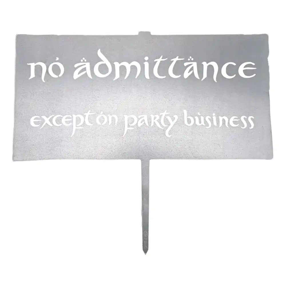 The Lord of the Rings Metalbird Placă No Admittance 32 cm poza produsului