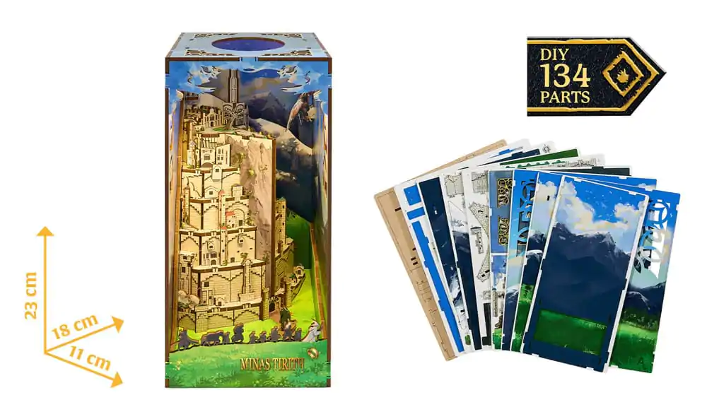 The Lord of the Rings Tiny Adventures Book Nook Mini Diorama Minas Tirith 23 centimetri poza produsului