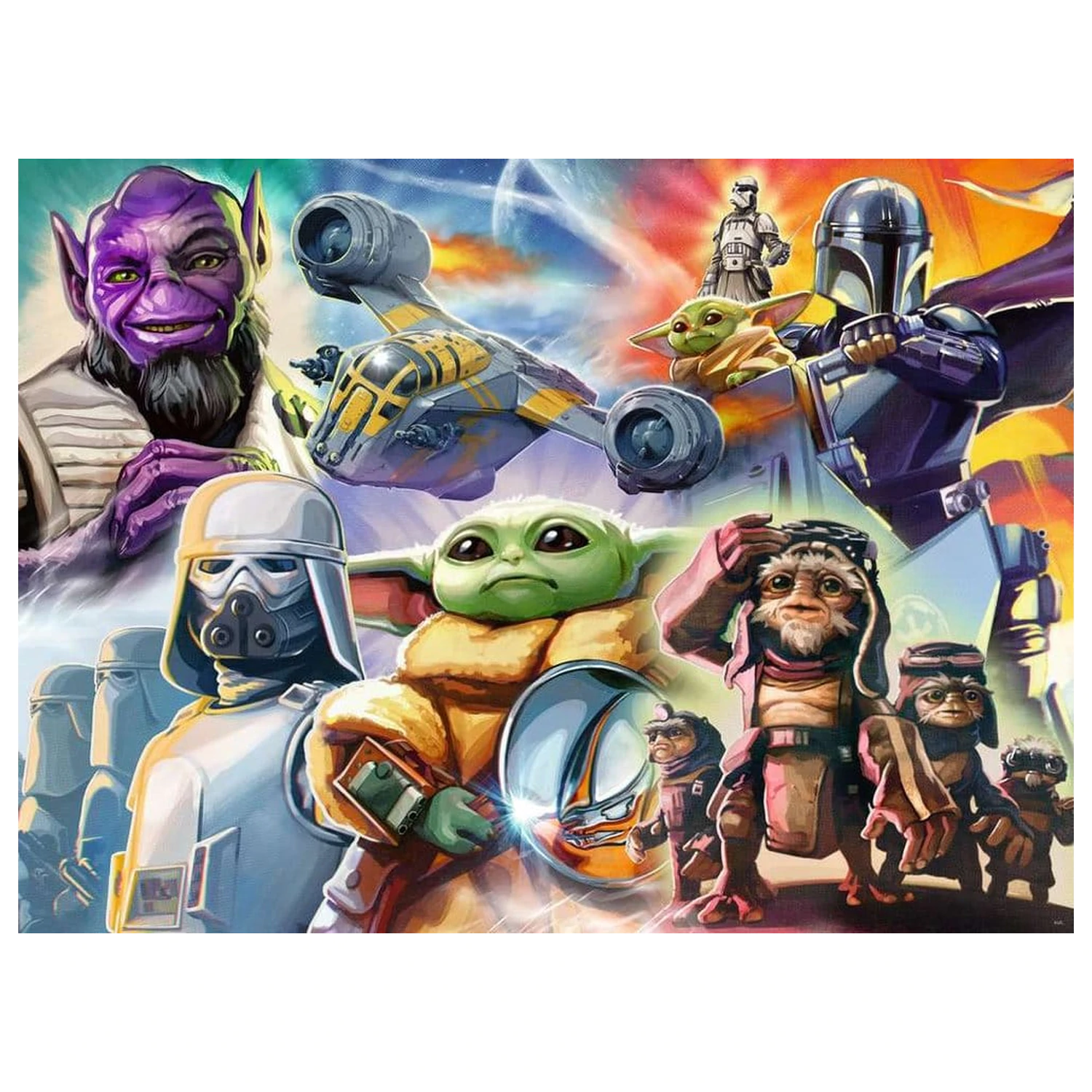 The Mandalorian and Grogu Jigsaw Puzzle (500 de Piese) poza produsului