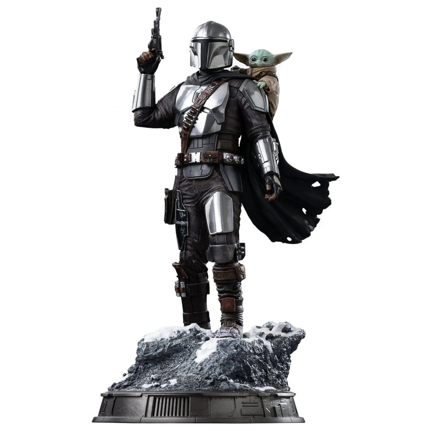 The Mandalorian si Grogu Statuie la Scara de Arta 1/10 The Mandalorian si Grogu 25 cm poza produsului
