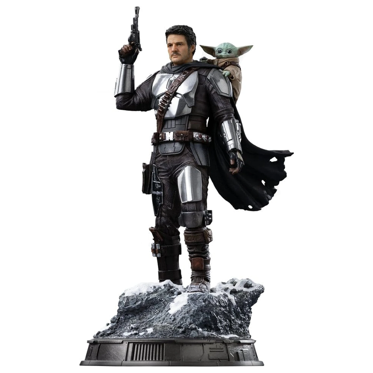 The Mandalorian si Grogu Statuie la Scara de Arta 1/10 The Mandalorian si Grogu 25 cm poza produsului