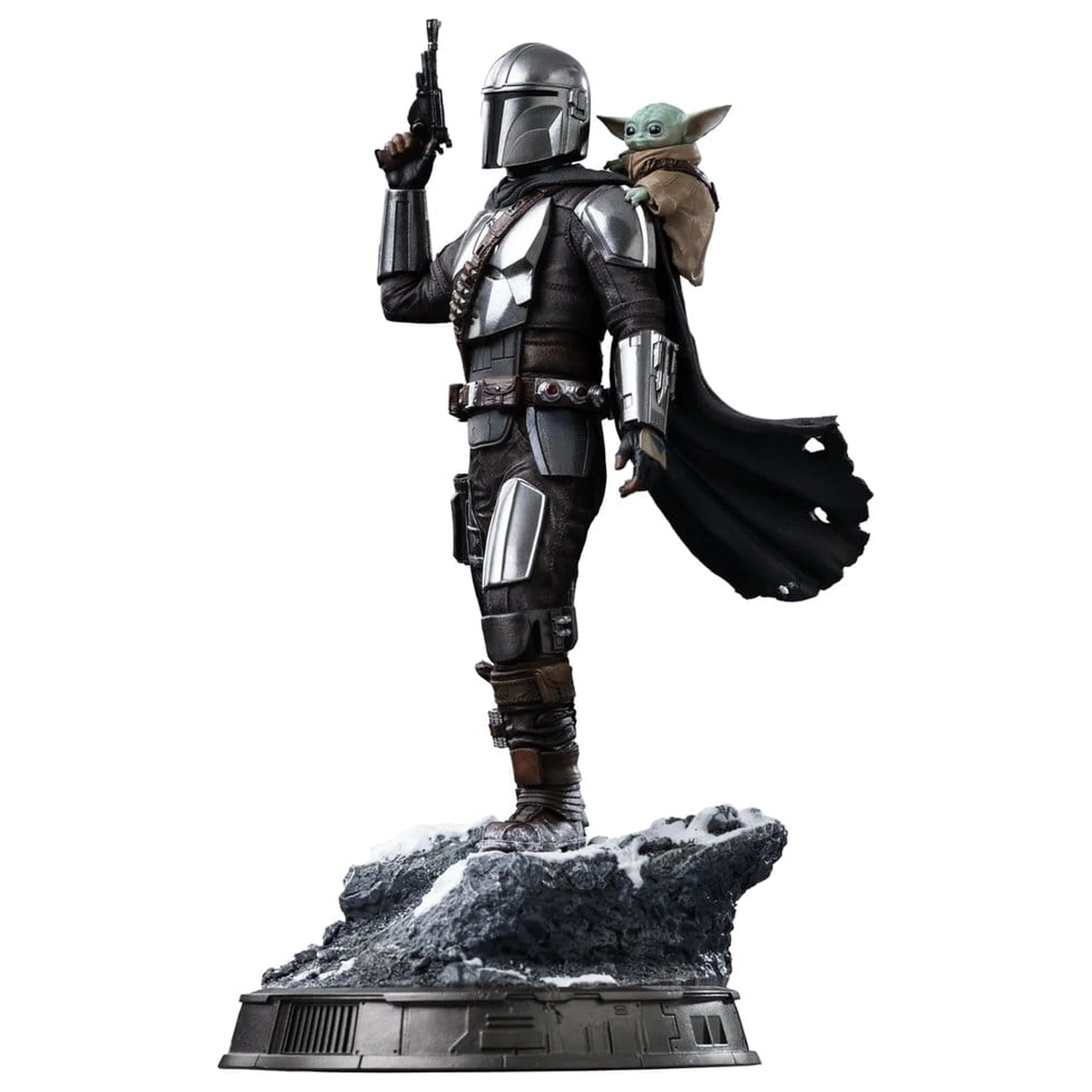 The Mandalorian si Grogu Statuie la Scara de Arta 1/10 The Mandalorian si Grogu 25 cm poza produsului