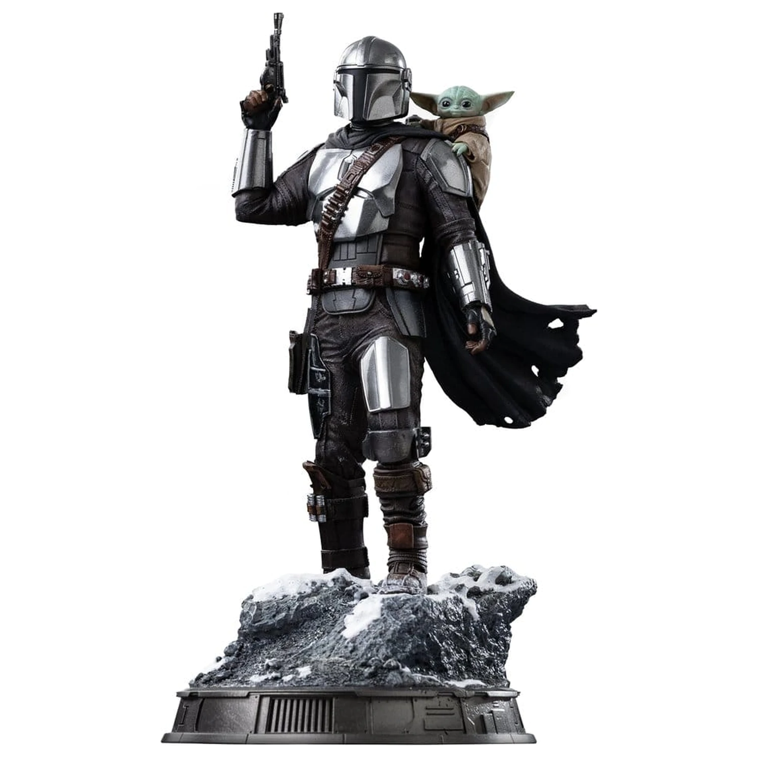 The Mandalorian si Grogu Statuie la Scara de Arta 1/10 The Mandalorian si Grogu 25 cm poza produsului