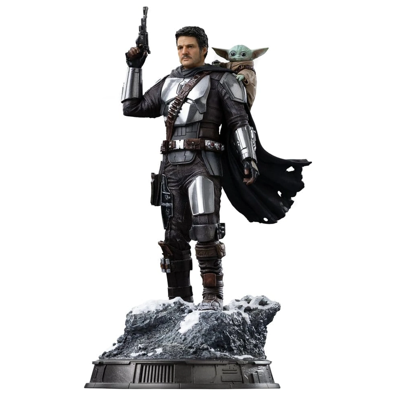 The Mandalorian si Grogu Statuie la Scara de Arta 1/10 The Mandalorian si Grogu 25 cm poza produsului
