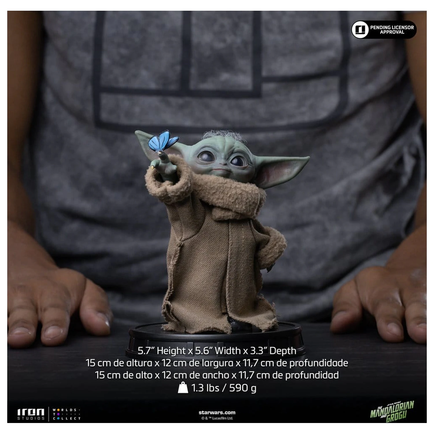 The Mandalorian si Grogu Colectie Grogu statuie Grogu Butterfly Wonder poza produsului