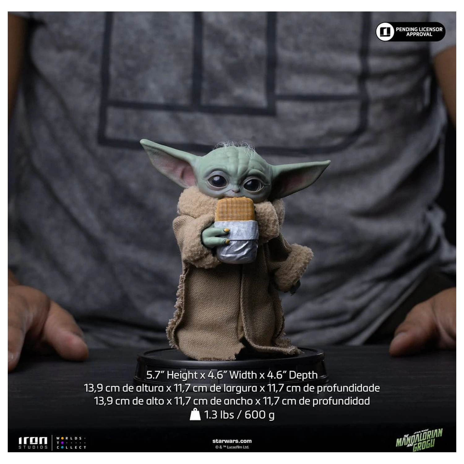 The Mandalorian & Grogu Colectie Statuie Grogu Food Cart Snack poza produsului