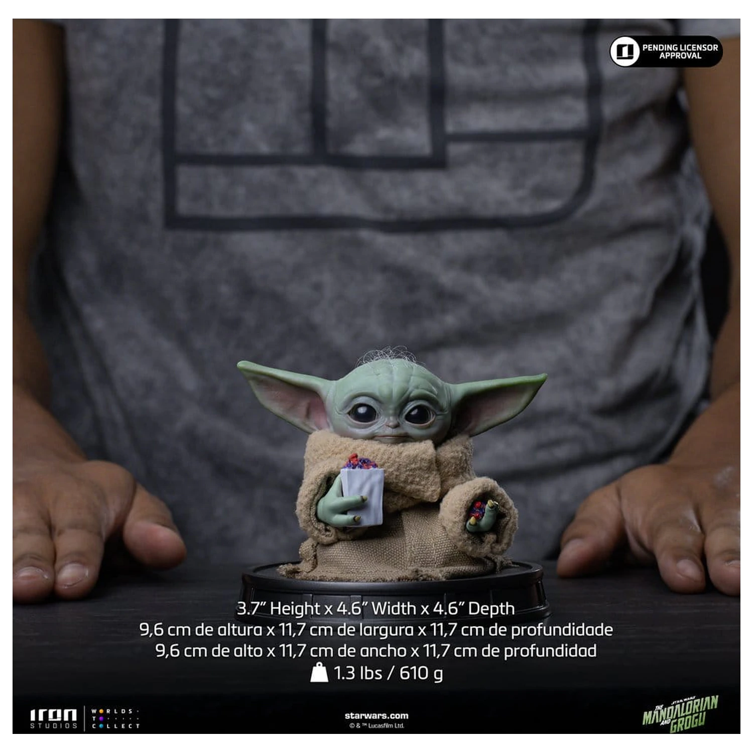The Mandalorian & Grogu Grogu Colectie Statuie Grogu Popcorn Time poza produsului