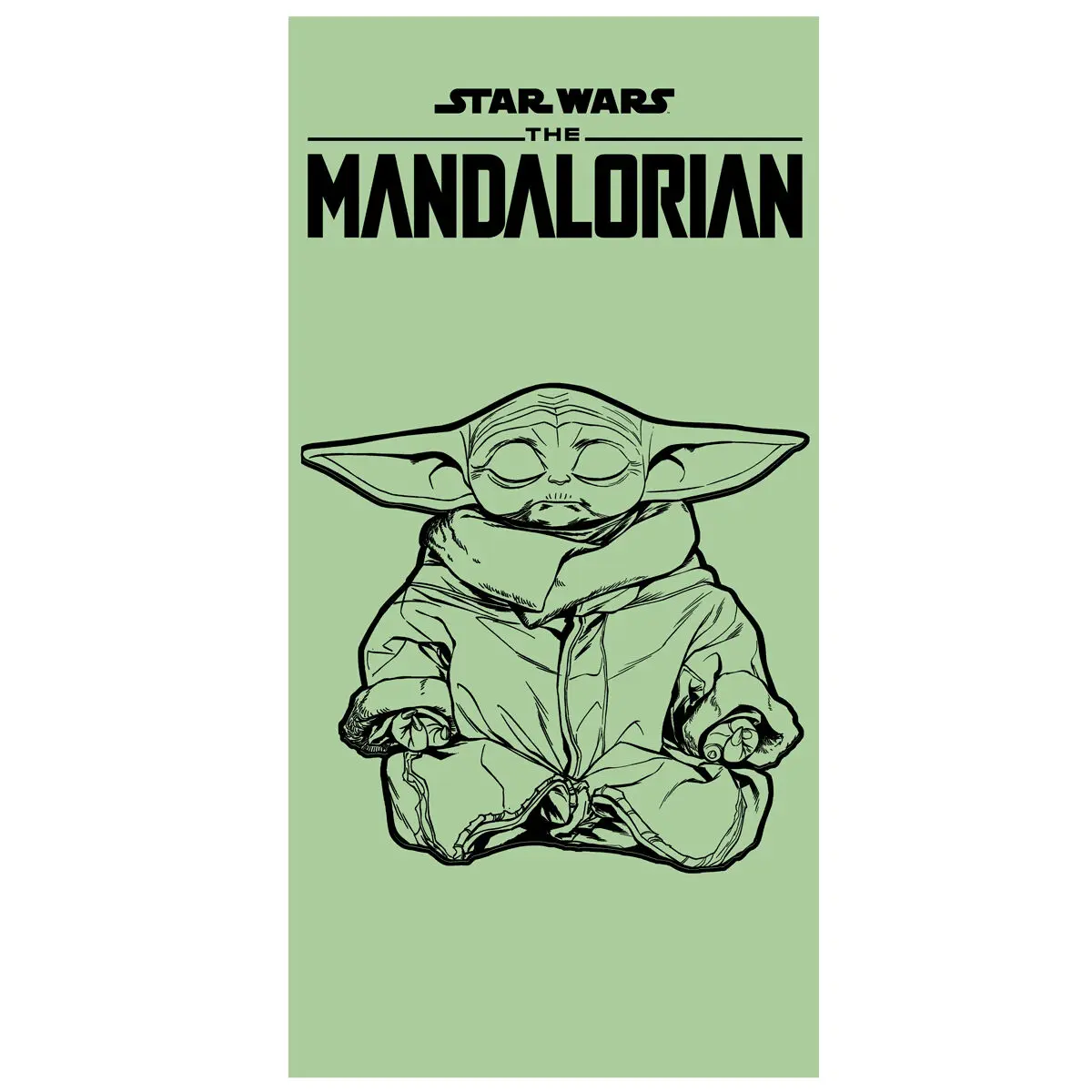 Star Wars Mandalorian prosop de plajă din bumbac poza produsului