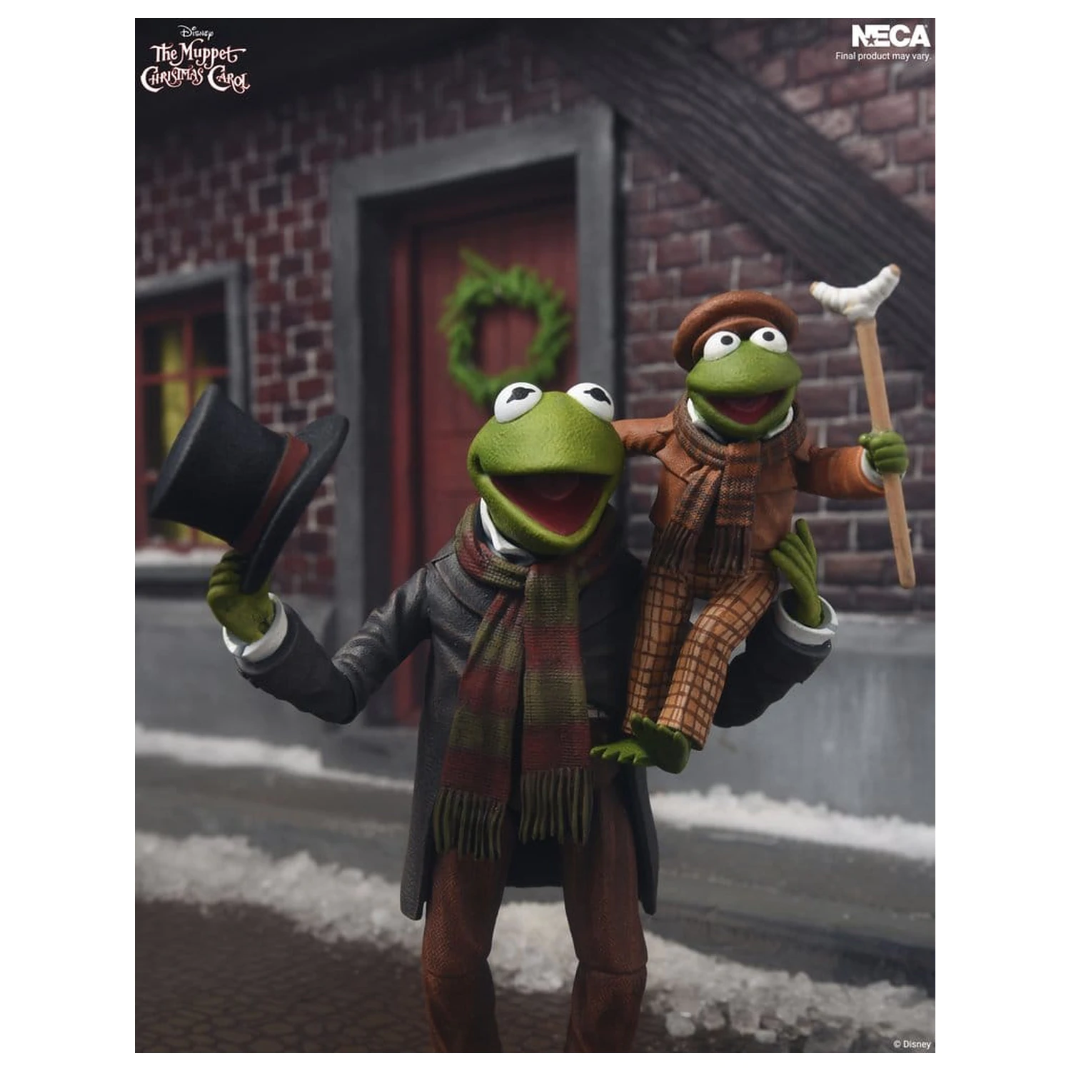 The Muppet Christmas Carol Figurine Ultimate Action Pack de 2 Kermit ca Bob Cratchit si Robin ca Tiny Tim 18 cm poza produsului