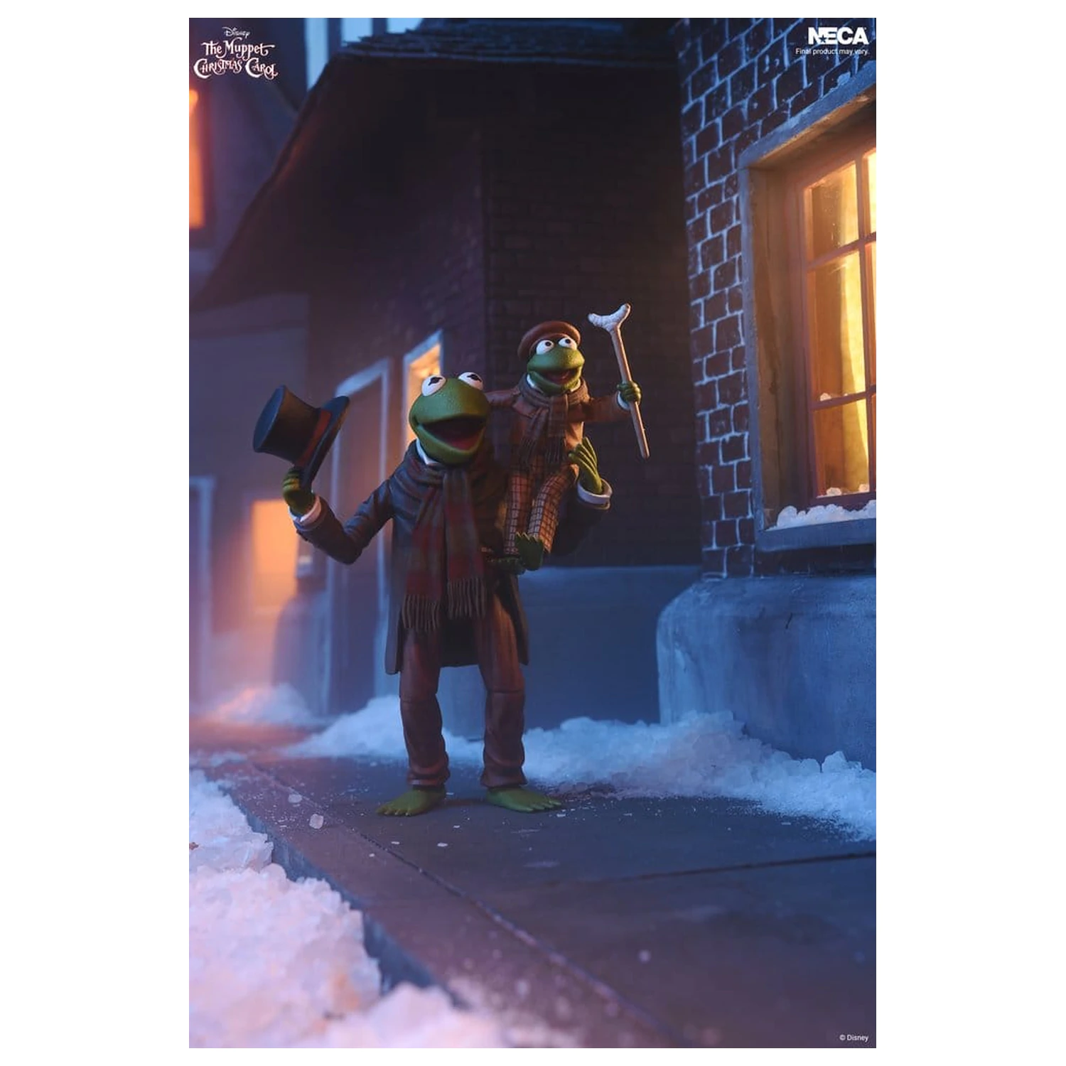 The Muppet Christmas Carol Figurine Ultimate Action Pack de 2 Kermit ca Bob Cratchit si Robin ca Tiny Tim 18 cm poza produsului