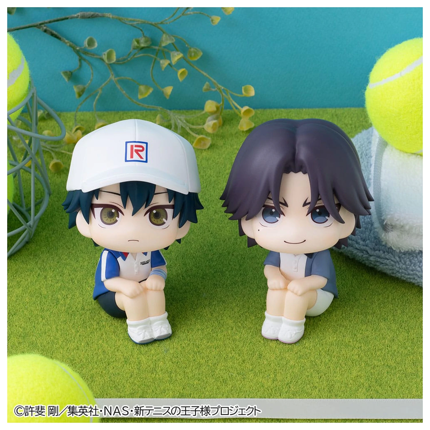 Set de statui PVC The New Prince of Tennis Look Up Ryoma Echizen & Keigo Atobe (cu cadou) 11 cm poza produsului