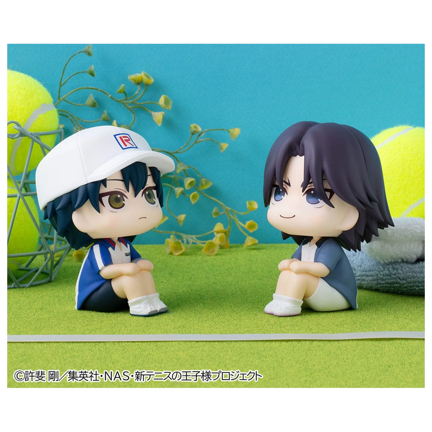 Set de statui PVC The New Prince of Tennis Look Up Ryoma Echizen & Keigo Atobe (cu cadou) 11 cm poza produsului