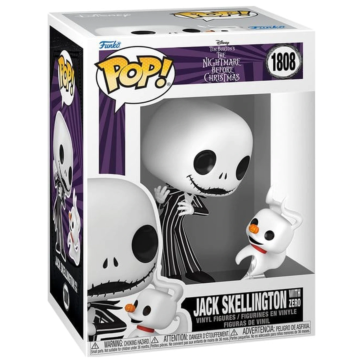 The Nightmare Before Christmas Funko POP! & Buddy Figurina de vinil Jack & Zero 9 cm poza produsului