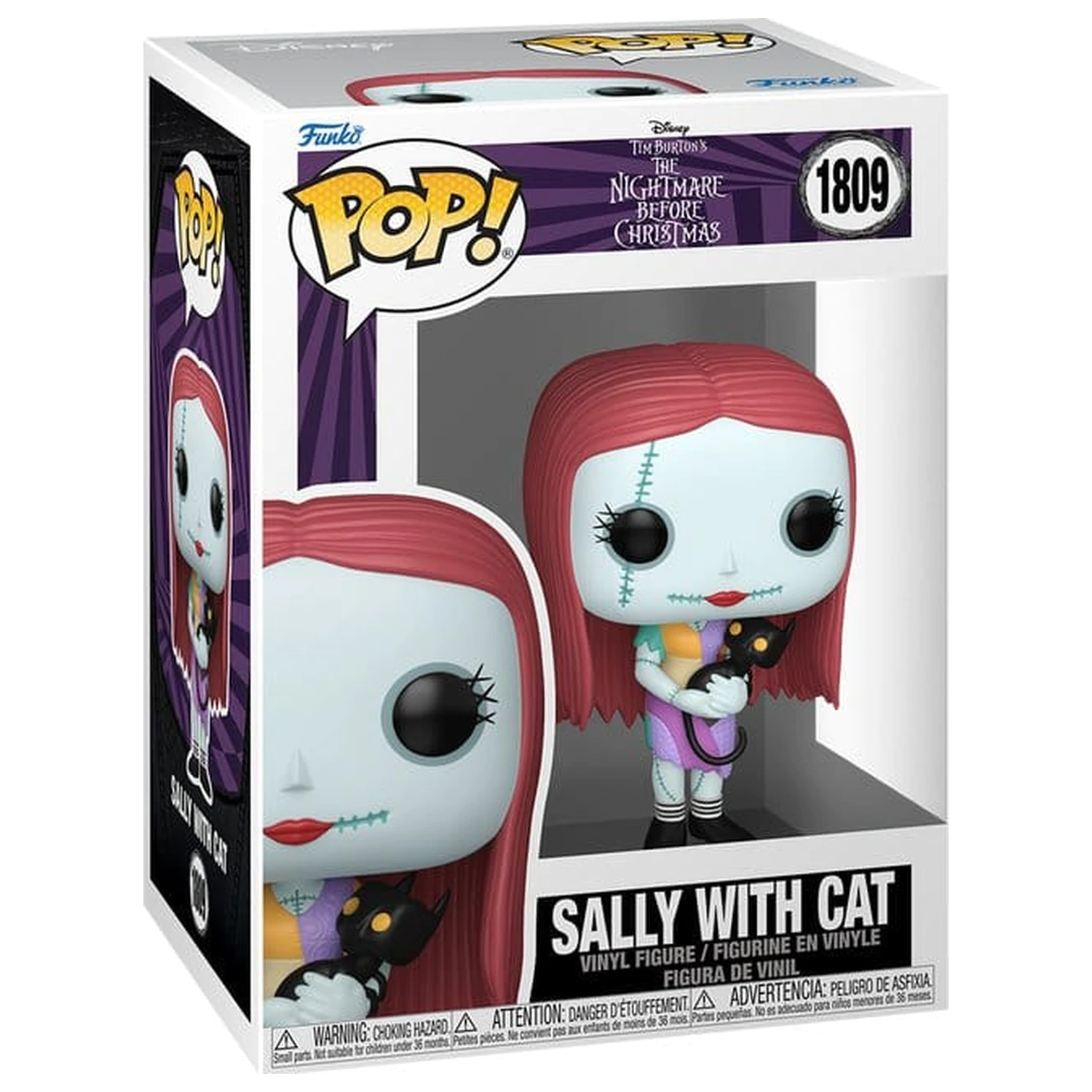 The Nightmare Before Christmas Funko POP! Figurină de vinil Sally cu pisică 9 cm poza produsului