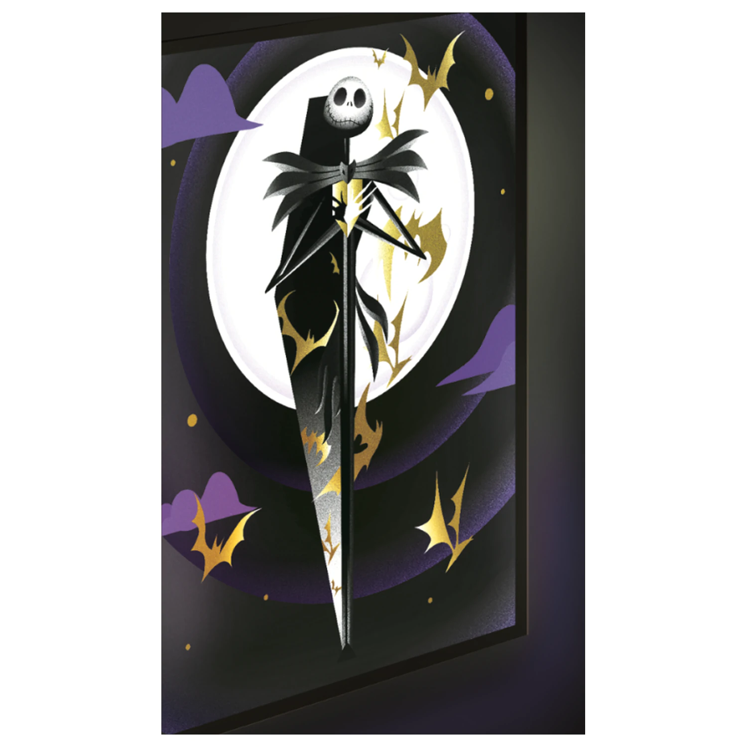 The Nightmare Before Christmas Jack Tablou pe pânză iluminat 40x30 cm poza produsului