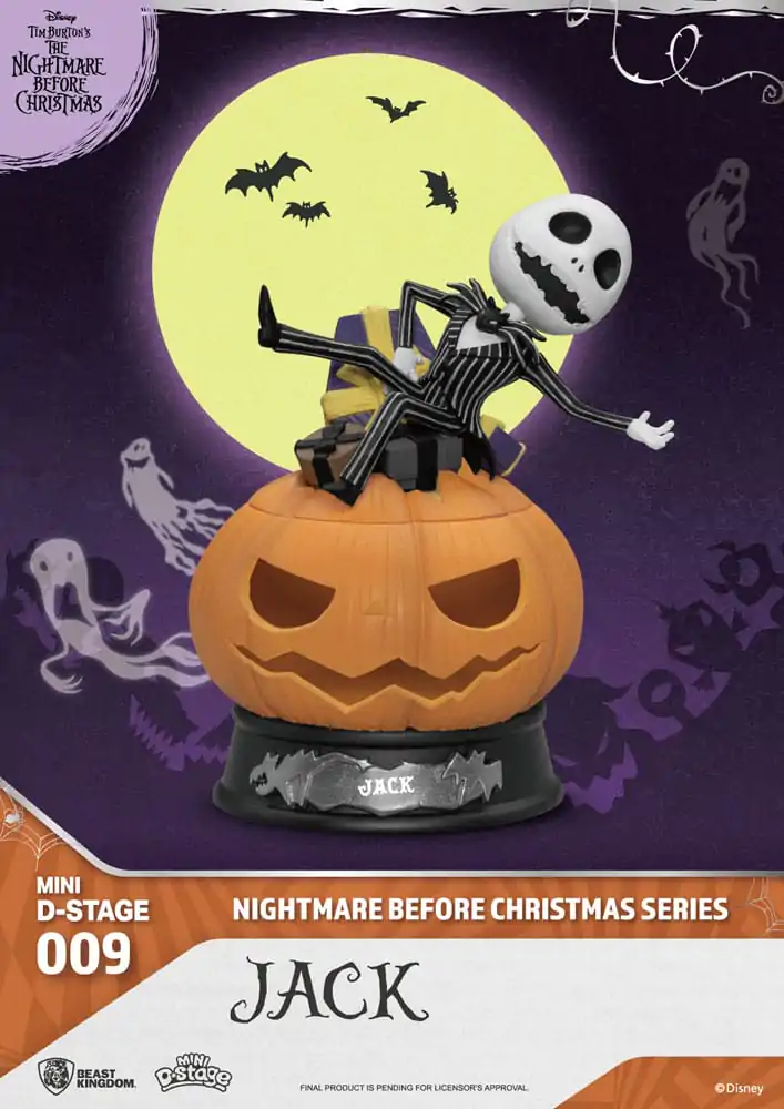 Figurină PVC Mini Diorama Stage The Nightmare Before Christmas Jack 10 cm poza produsului