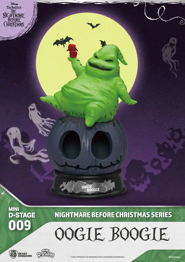 The Nightmare Before Christmas Mini Diorama Stage figurină PVC Oogie Boogie 10 cm poza produsului