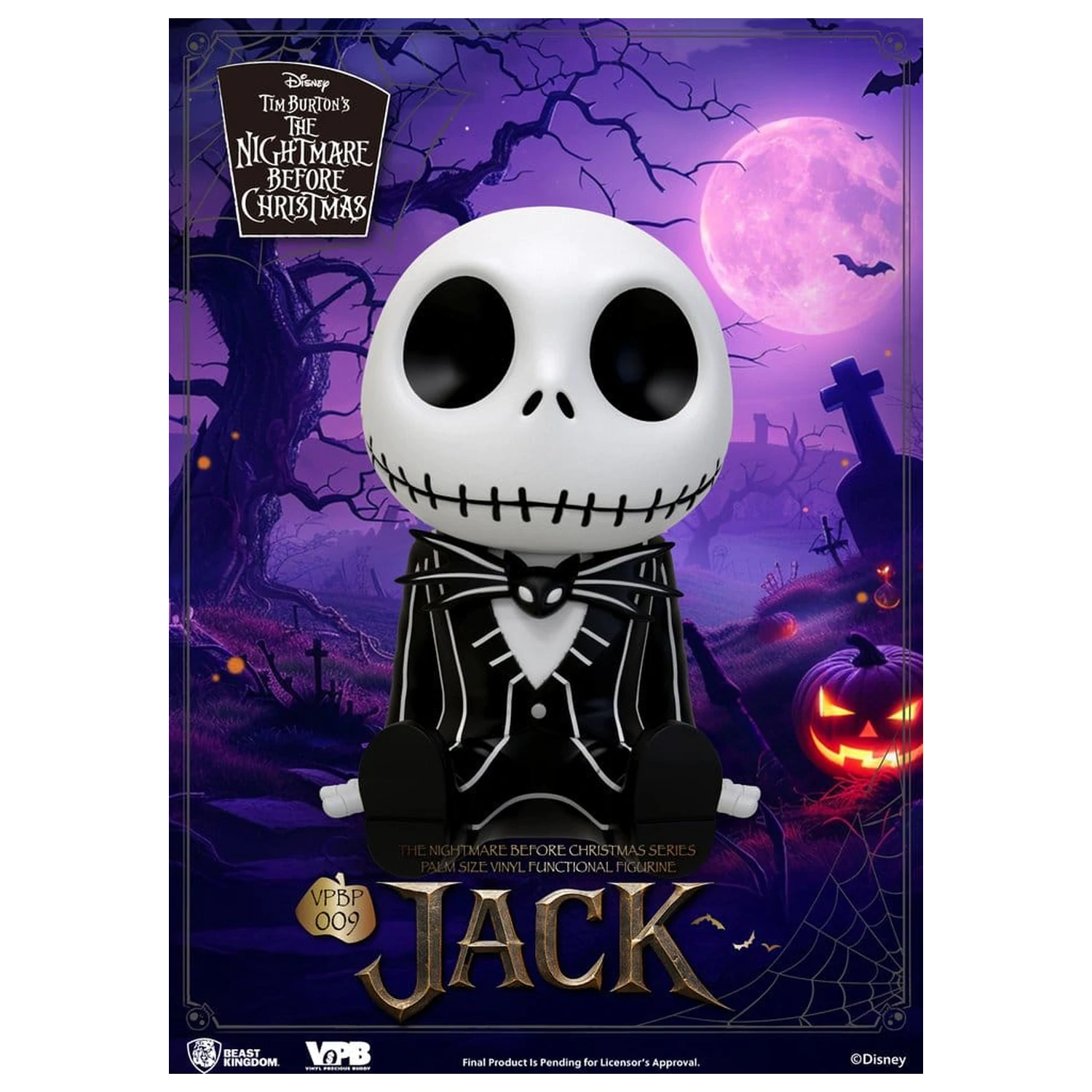 The Nightmare Before Christmas Palm Size Figurina Pusculita Jack 12 cm poza produsului