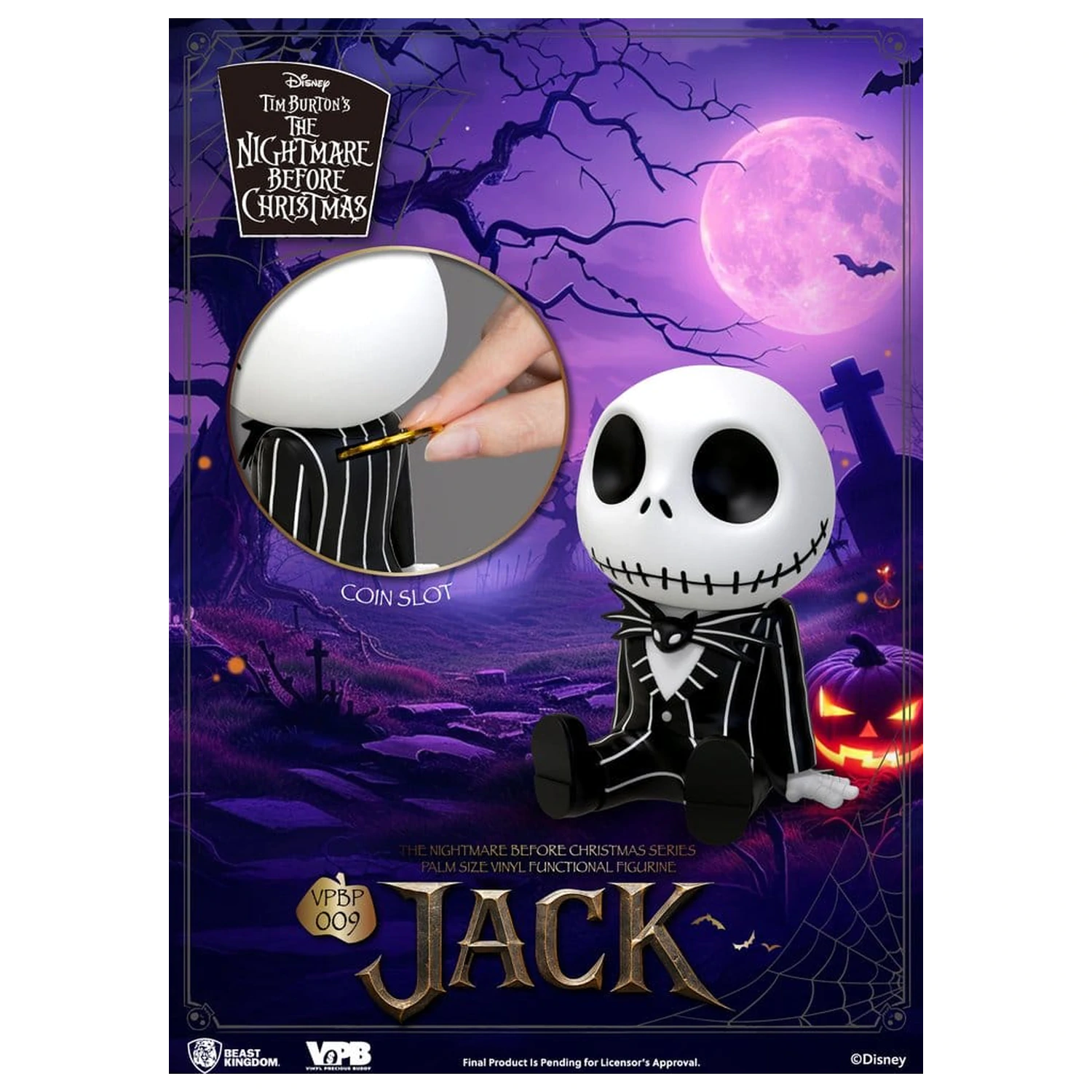 The Nightmare Before Christmas Palm Size Figurina Pusculita Jack 12 cm poza produsului