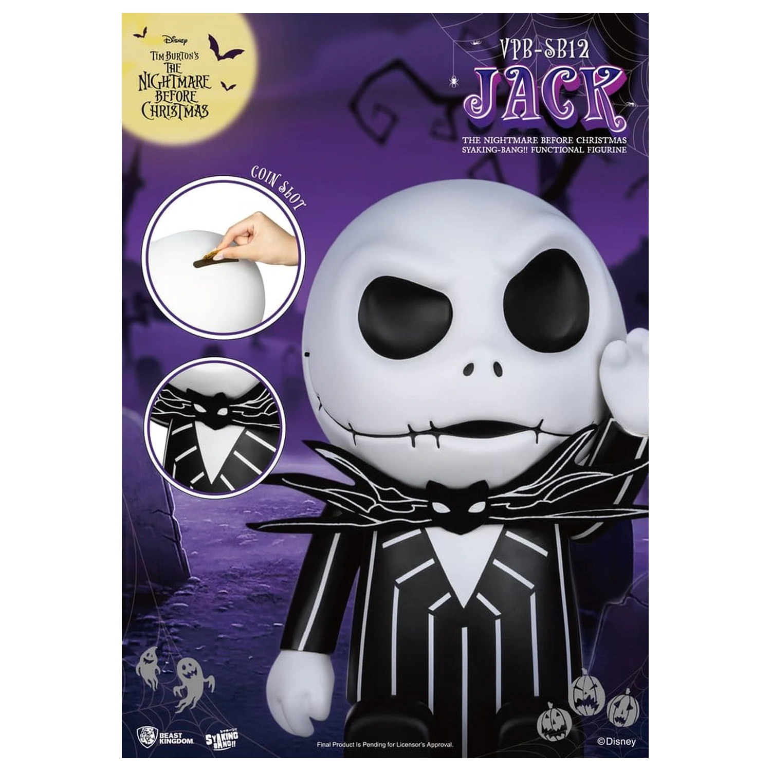 The Nightmare Before Christmas syaking-bang Figurina Bank Jack 47 cm poza produsului