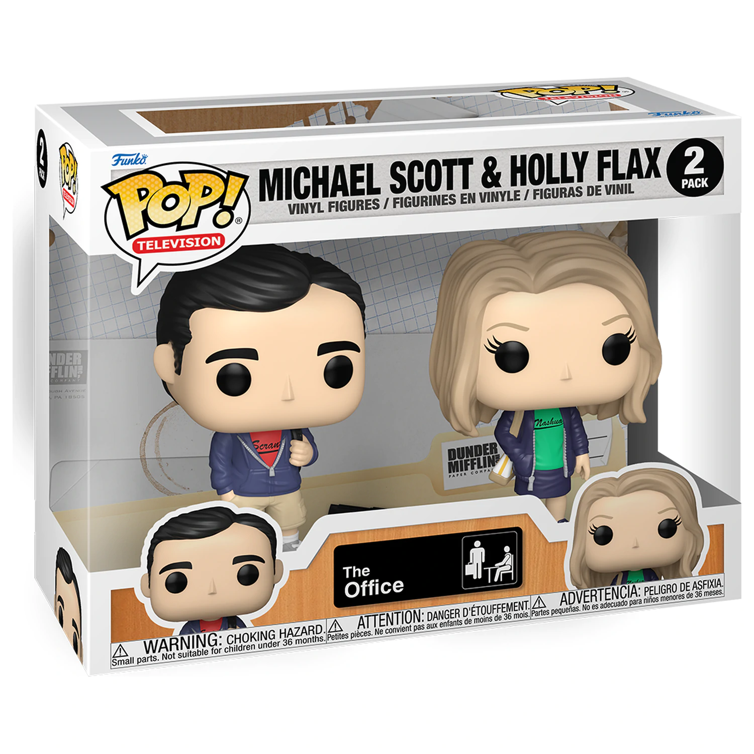 The Office Funko POP! Television Figurine Vinil Set de 2 Michael & Holly 9 cm poza produsului