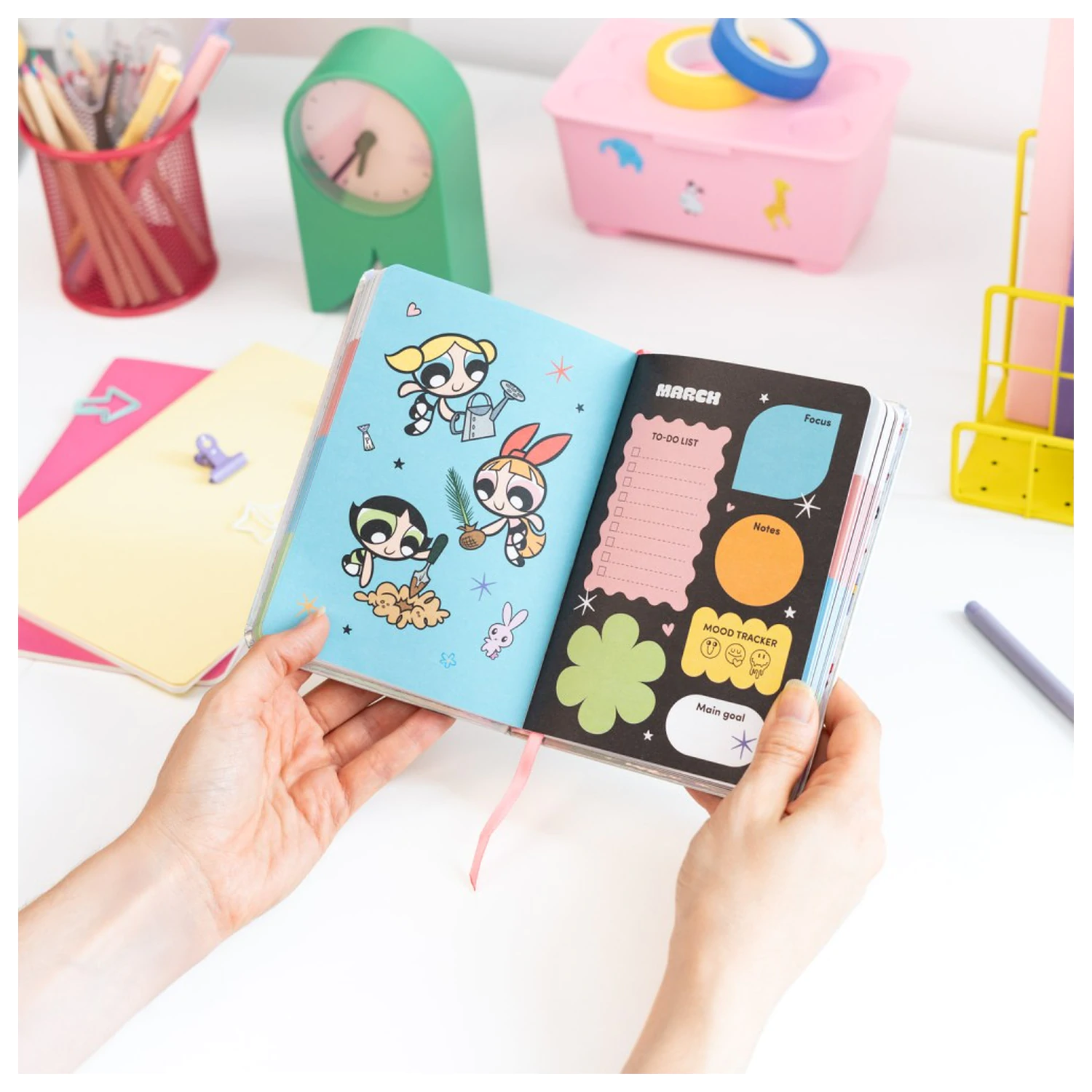The Powerpuff Girls Planificator Academic 2026/27 A6 Versiune Engleza poza produsului