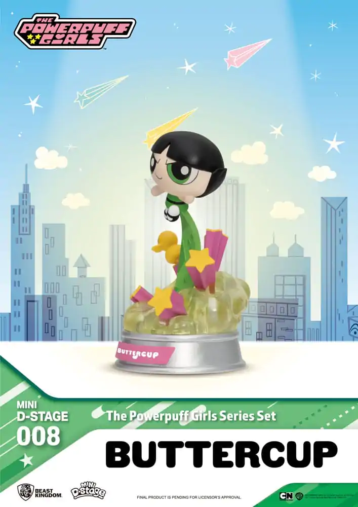 The Powerpuff Girls Mini Diorama Statui Etapă Set Seria The Powerpuff Girls 12 cm poza produsului