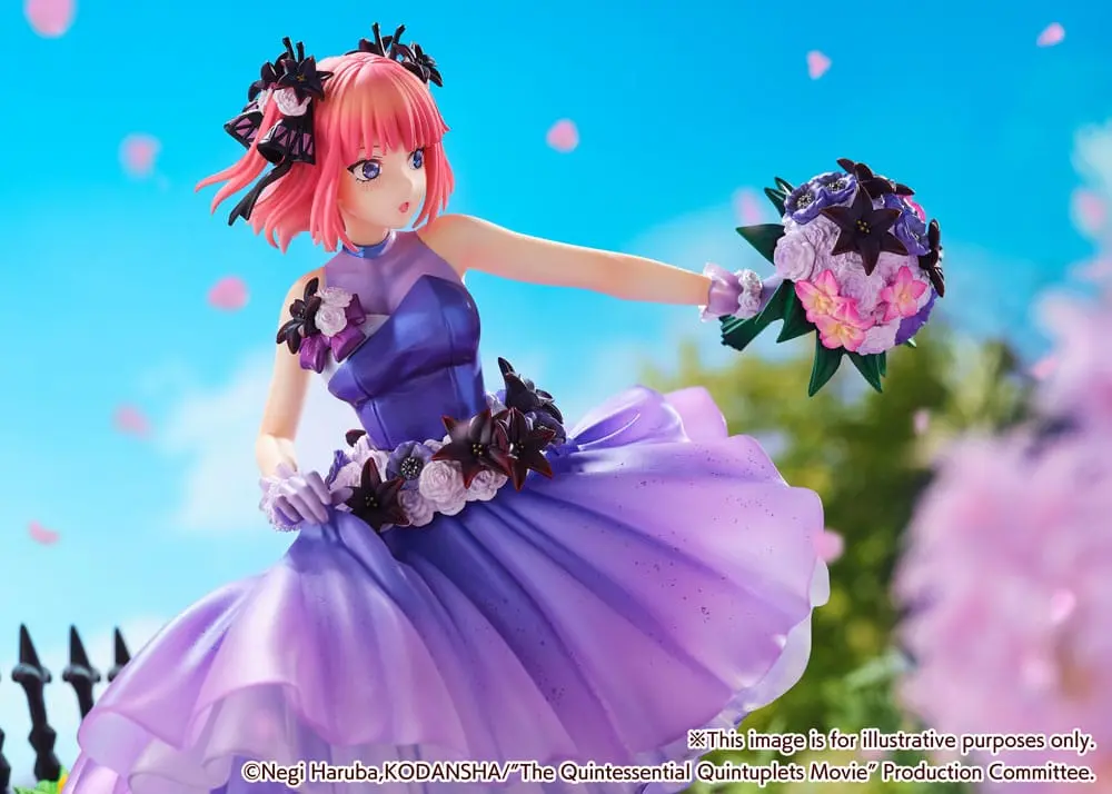 The Quintessential Quintuplets: The Movie Statuie PVC 1/7 Nino Nakano Floral Dress Ver. 25 cm poza produsului