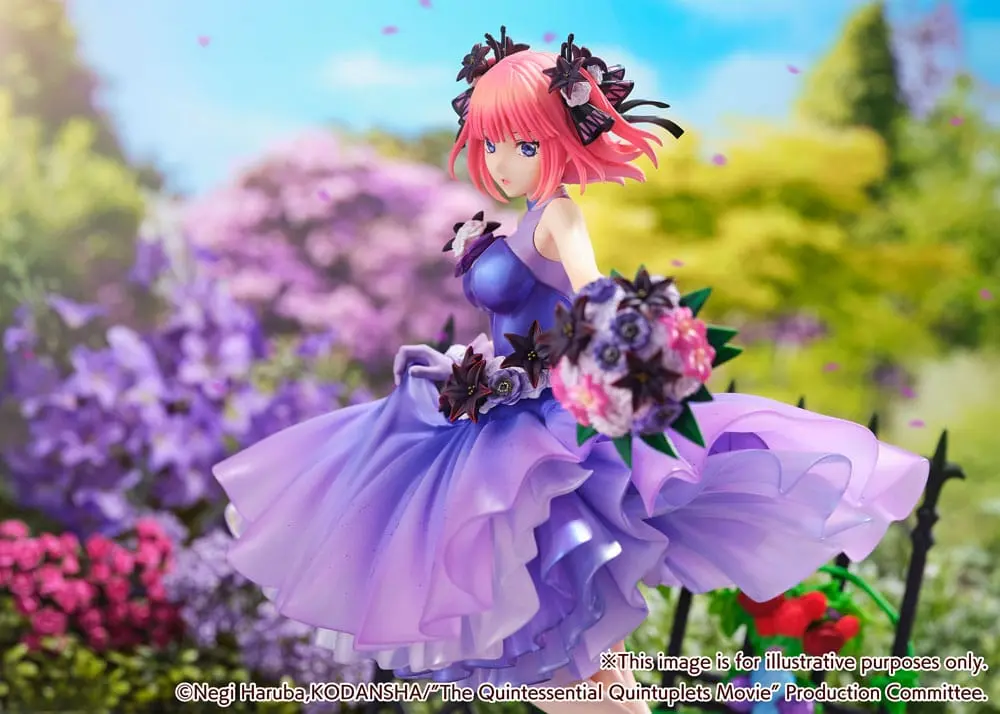 The Quintessential Quintuplets: The Movie Statuie PVC 1/7 Nino Nakano Floral Dress Ver. 25 cm poza produsului