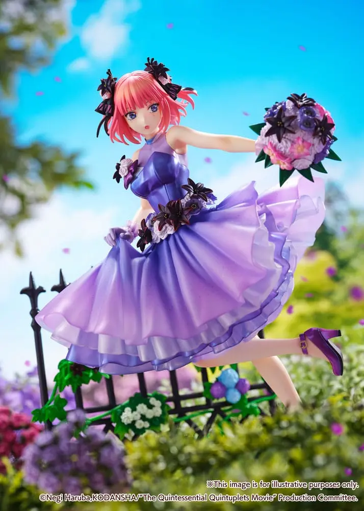 The Quintessential Quintuplets: The Movie Statuie PVC 1/7 Nino Nakano Floral Dress Ver. 25 cm poza produsului